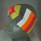 Preview: knotenstirnband-french-terry--baumwolle-pepafarina-oliv-orange-gelbe-blockstreifen