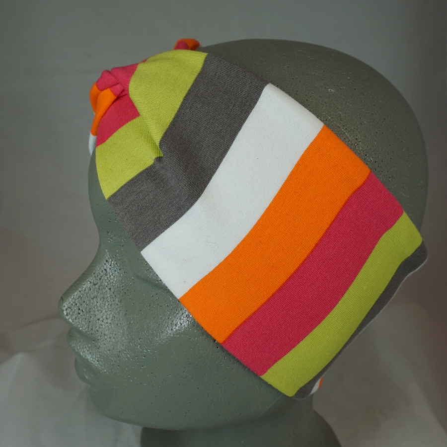 knotenstirnband-french-terry-baumwolle-pepafarina-oliv-orange-gelbe-blockstreifen